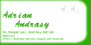 adrian andrasy business card